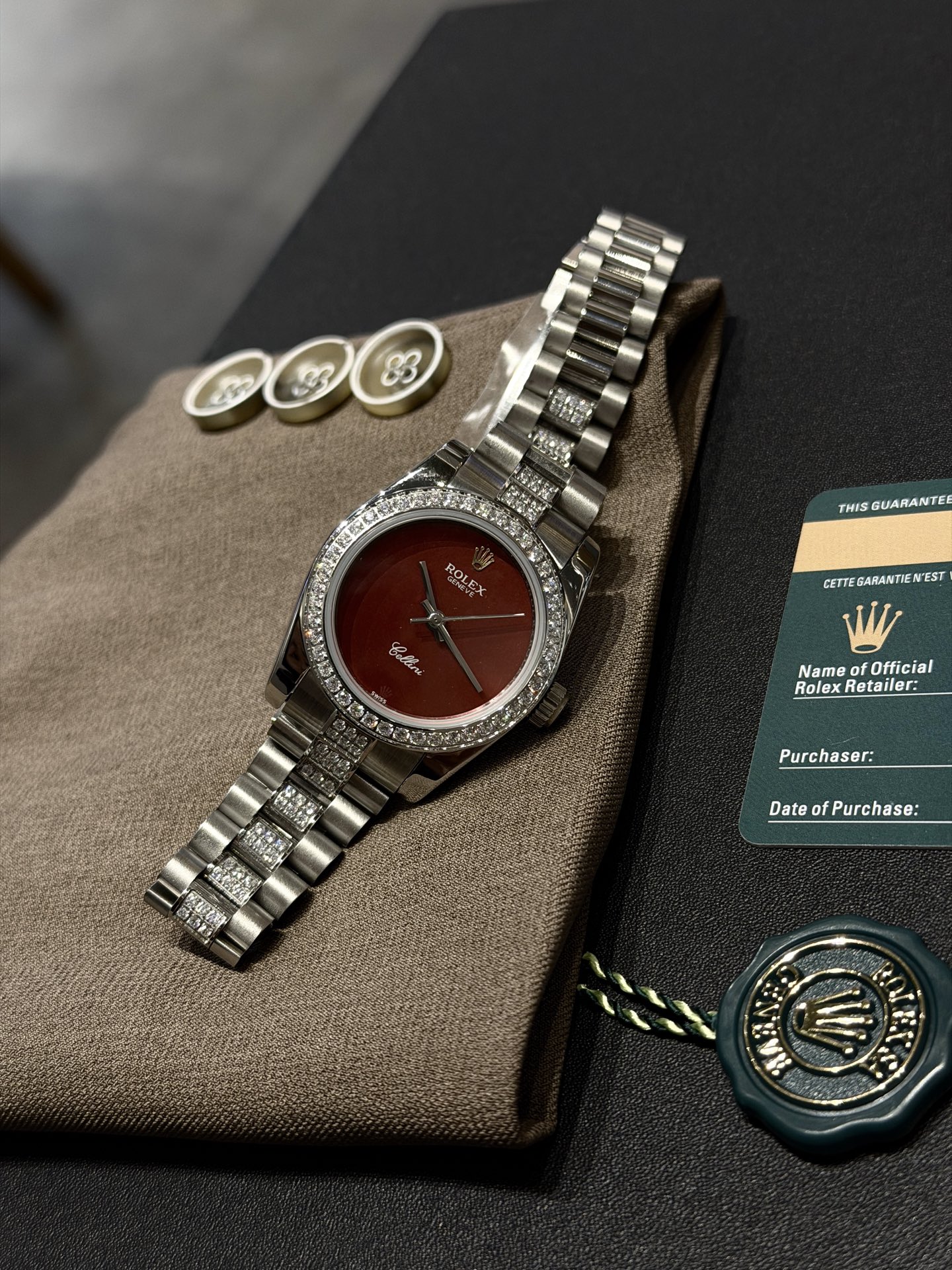 Rolex 高仿 女款 Datejust 酒红色面腕錶 甜美時尚款| 9 Rolex 高仿 女款 Datejust 酒红色面腕錶 甜美時尚款