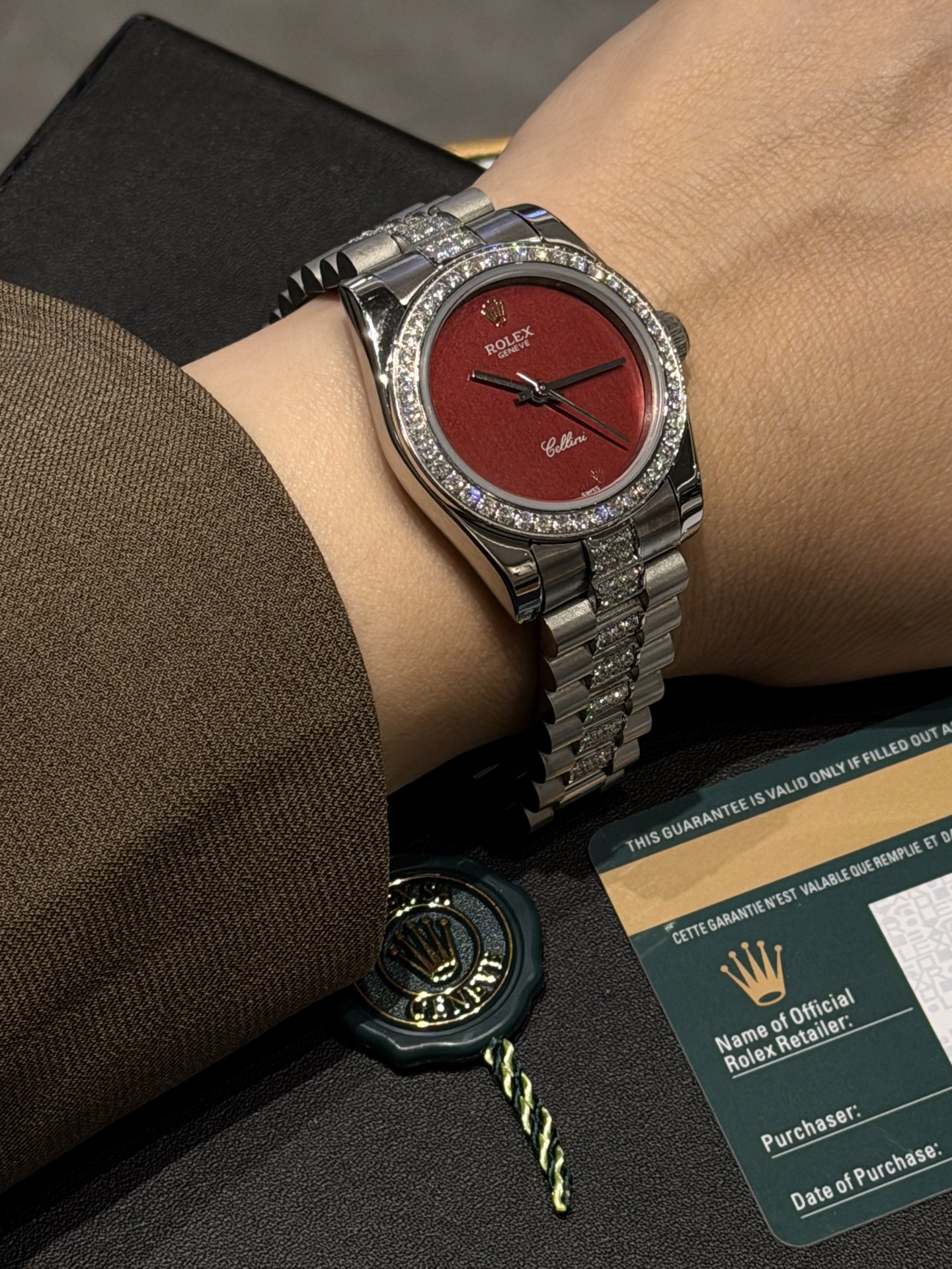 Rolex 高仿 女款 Datejust 酒红色面腕錶 甜美時尚款| 8 Rolex 高仿 女款 Datejust 酒红色面腕錶 甜美時尚款