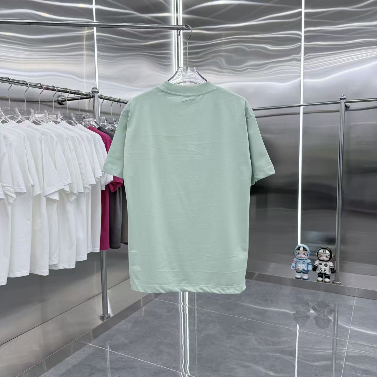 Balenciaga 一比一 Luxury字母印花短袖T恤 淺綠色清新休閒款| 7 Balenciaga 一比一 Luxury字母印花短袖T恤 淺綠色清新休閒款