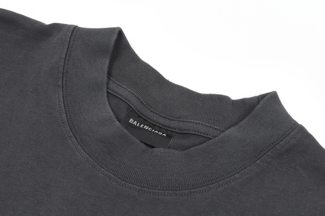 Balenciaga 高仿 蝴蝶印花短袖T恤 灰色潮流設計款| 11 Balenciaga 高仿 蝴蝶印花短袖T恤 灰色潮流設計款