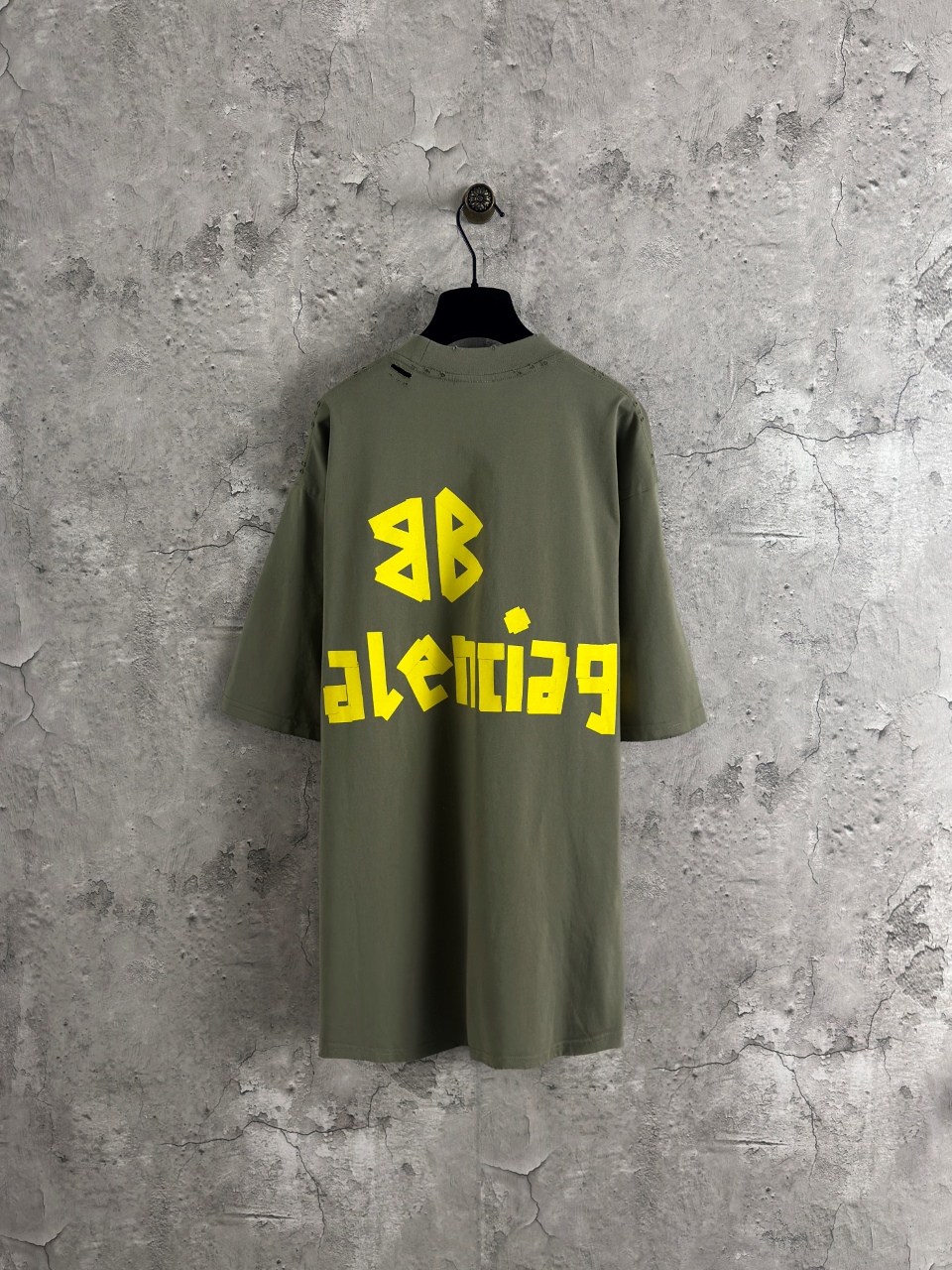 Balenciaga 高仿 男款 字母印花寬鬆短袖T恤 做舊潮流百搭款| 14 Balenciaga 高仿 男款 字母印花寬鬆短袖T恤 做舊潮流百搭款