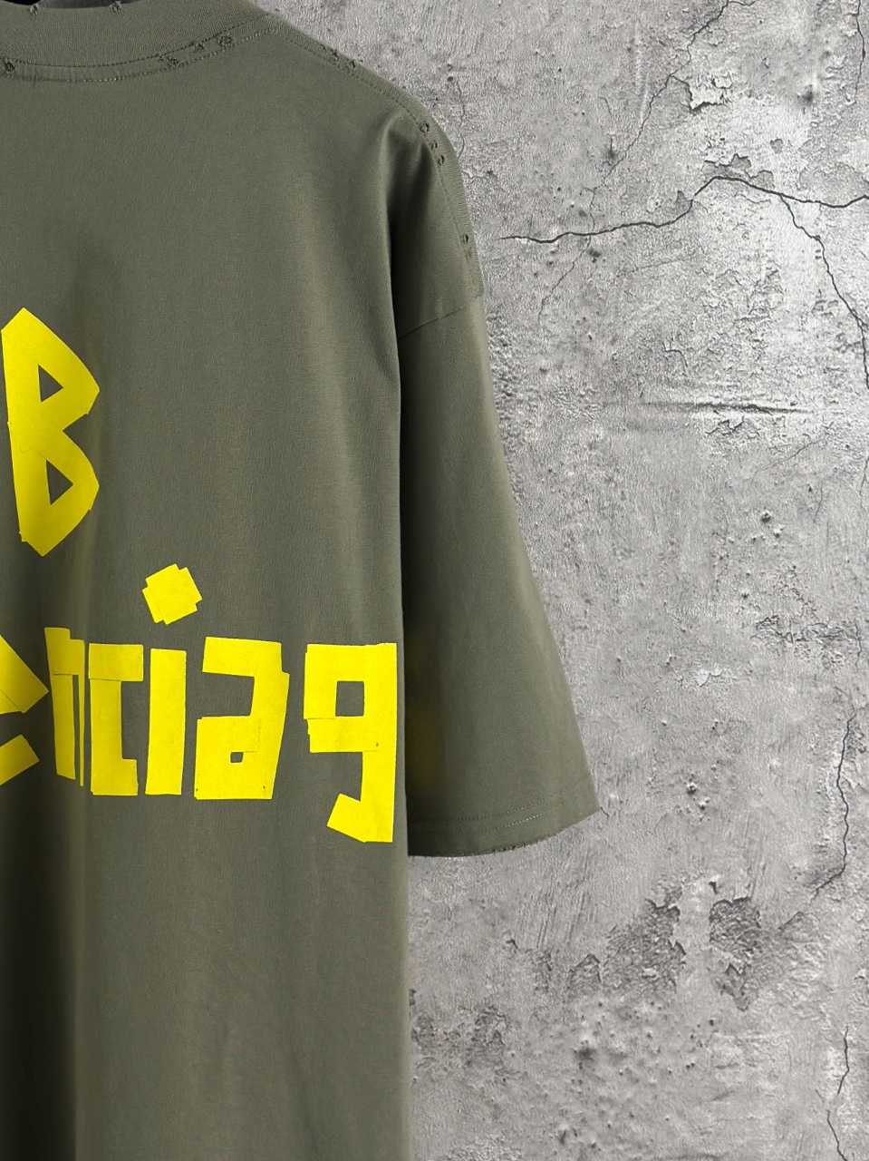 Balenciaga 高仿 男款 字母印花寬鬆短袖T恤 做舊潮流百搭款| 12 Balenciaga 高仿 男款 字母印花寬鬆短袖T恤 做舊潮流百搭款