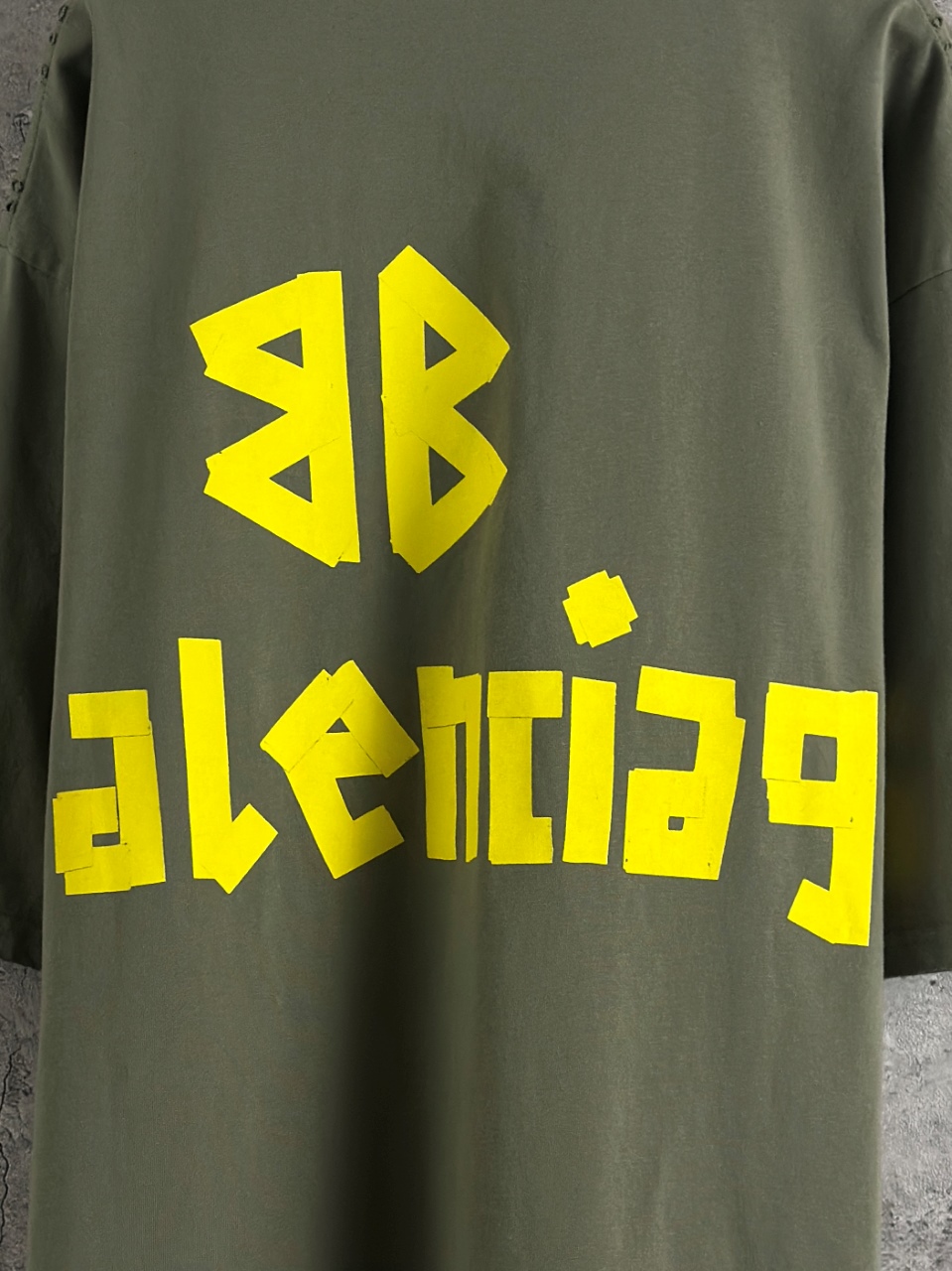 Balenciaga 高仿 男款 字母印花寬鬆短袖T恤 做舊潮流百搭款| 11 Balenciaga 高仿 男款 字母印花寬鬆短袖T恤 做舊潮流百搭款