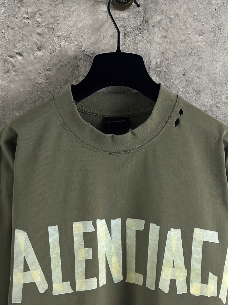 Balenciaga 高仿 男款 字母印花寬鬆短袖T恤 做舊潮流百搭款| 7 Balenciaga 高仿 男款 字母印花寬鬆短袖T恤 做舊潮流百搭款
