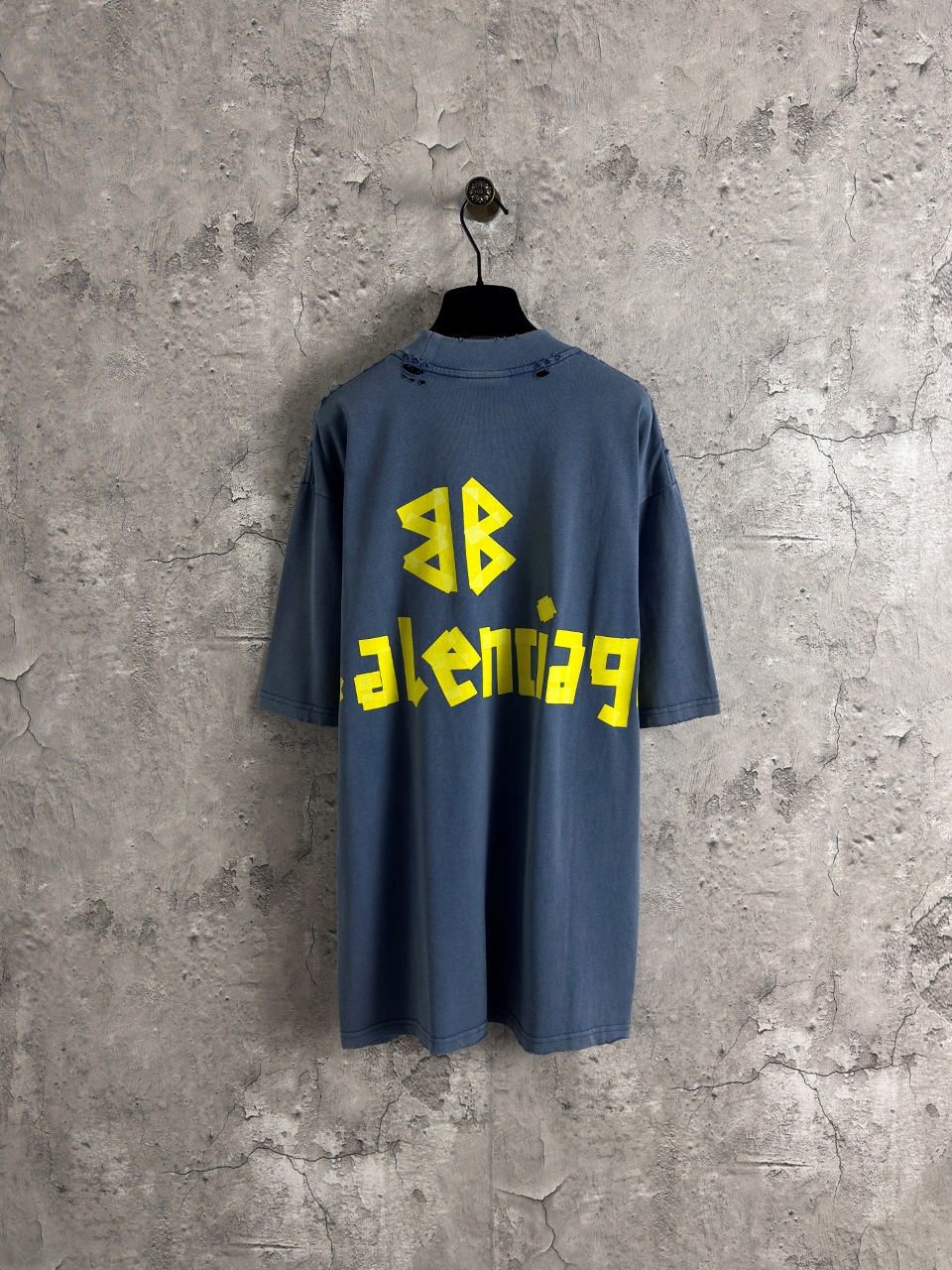 Balenciaga 高仿 男款 字母印花寬鬆短袖T恤 水洗做舊潮流款| 14 Balenciaga 高仿 男款 字母印花寬鬆短袖T恤 水洗做舊潮流款