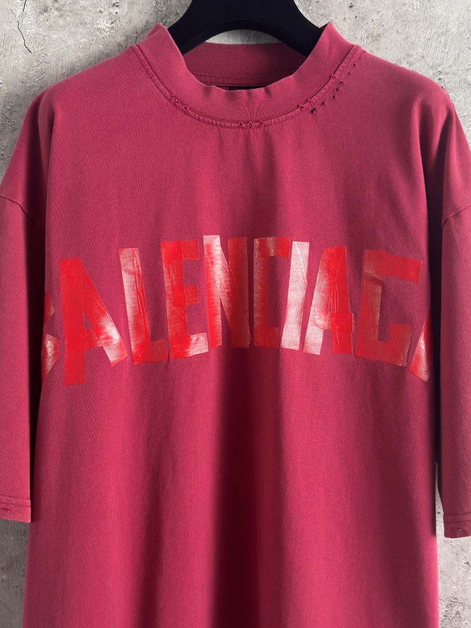 Balenciaga A貨 男款 字母印花寬鬆短袖T恤 做舊潮流街頭款| 7 Balenciaga A貨 男款 字母印花寬鬆短袖T恤 做舊潮流街頭款