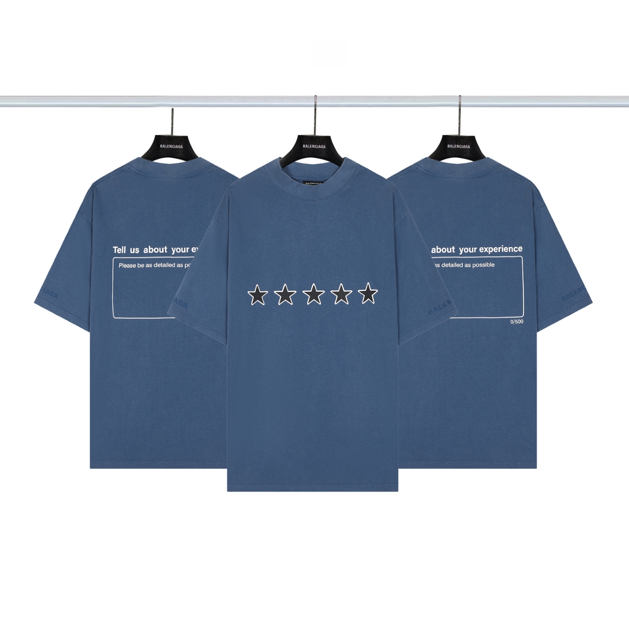 Balenciaga 一比一 男款 五角星印花寬版短袖T恤 潮流街頭款| 6 Balenciaga 一比一 男款 五角星印花寬版短袖T恤 潮流街頭款