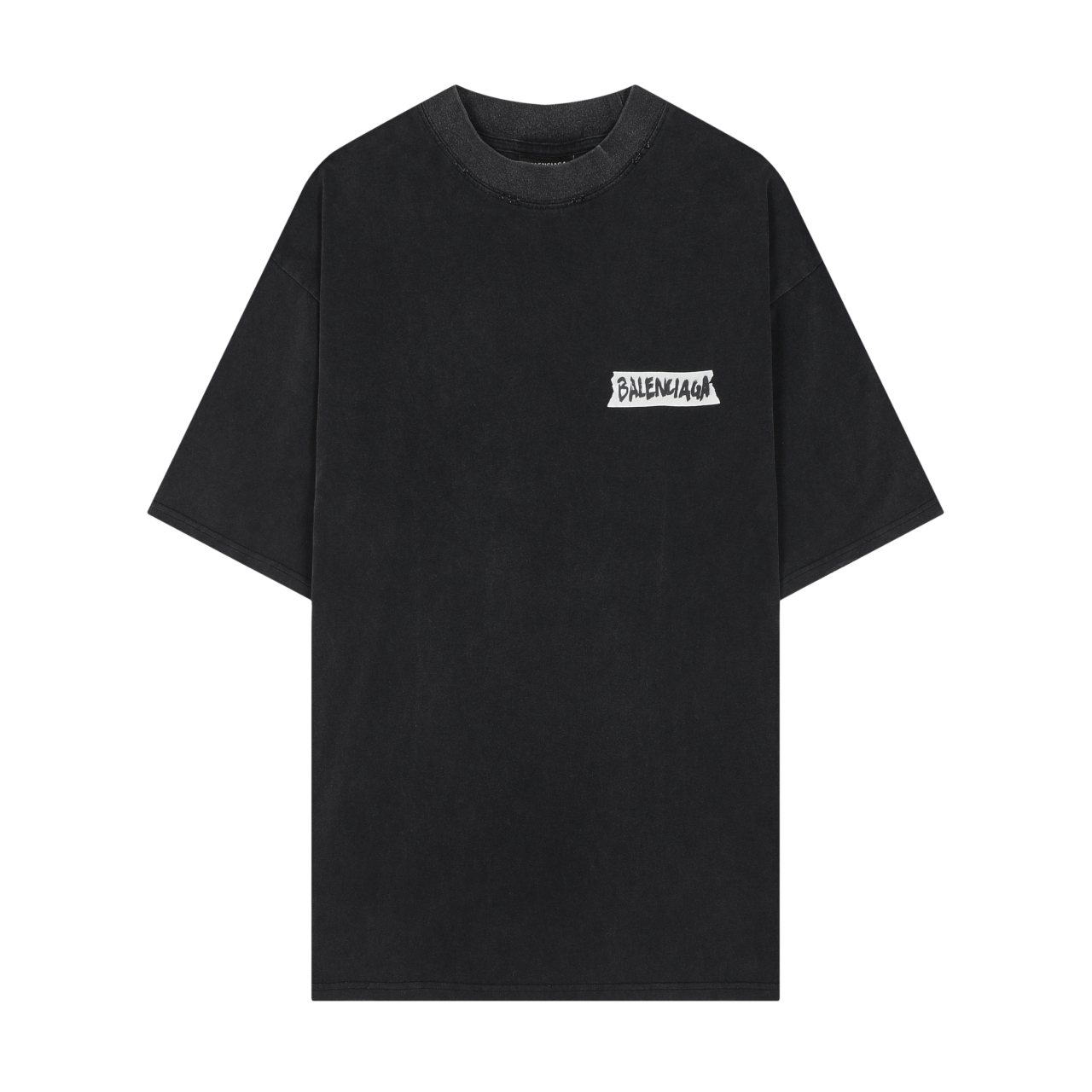 Balenciaga 一比一 男款 BB字母LOGO寬鬆短袖T恤 潮流百搭款