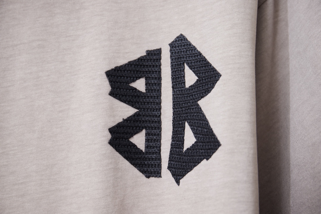Balenciaga 高仿 雙B刺繡短袖T恤 素面百搭圓領上衣 灰色| 12 Balenciaga 高仿 雙B刺繡短袖T恤 素面百搭圓領上衣 灰色