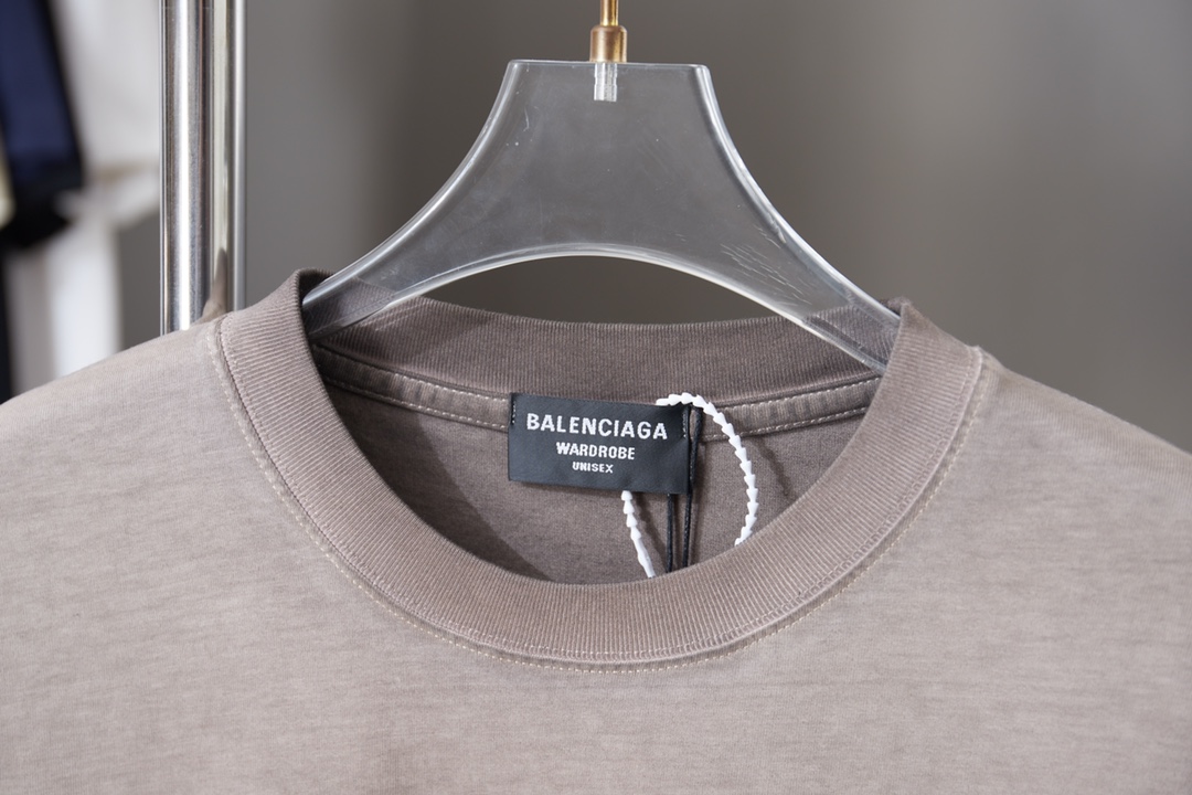 Balenciaga 原單 拼接字母短袖T恤 潮流印花寬鬆上衣 黑灰色| 13 Balenciaga 原單 拼接字母短袖T恤 潮流印花寬鬆上衣 黑灰色