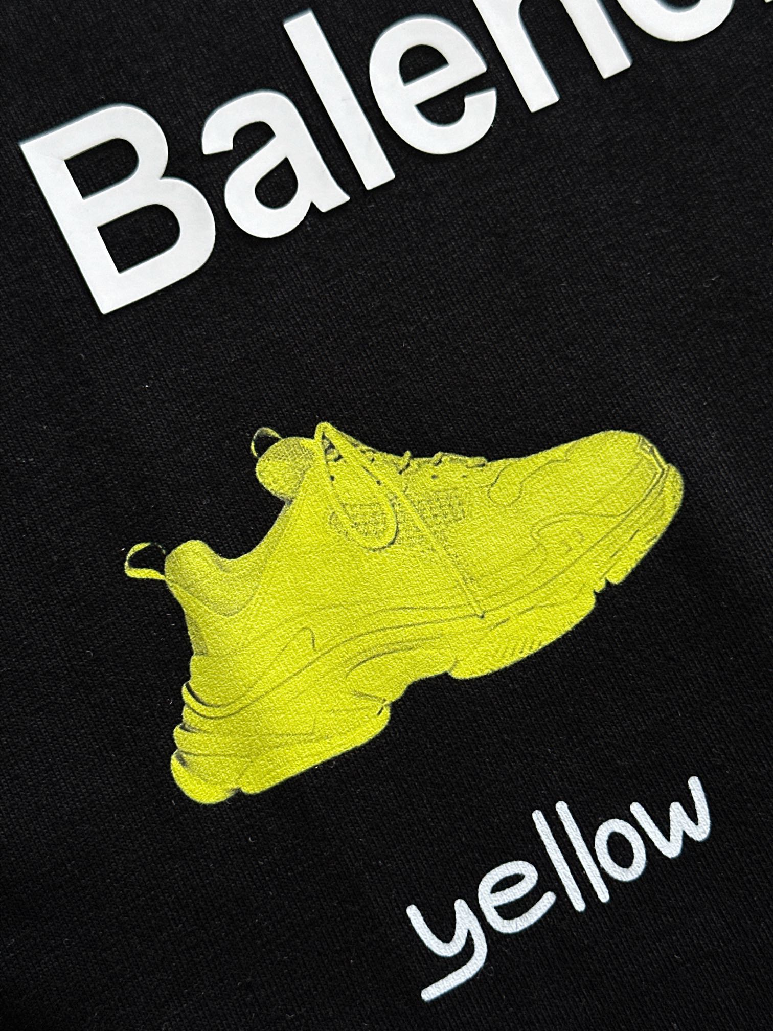 Balenciaga 一比一鞋款印花短袖T恤 寬鬆版個性潮流男女同款黑色| 10 Balenciaga 一比一鞋款印花短袖T恤 寬鬆版個性潮流男女同款黑色