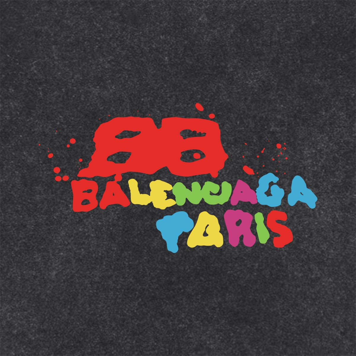 Balenciaga 高仿 潑墨彩色LOGO印花短袖T恤 情侶款潮流上衣| 13 Balenciaga 高仿 潑墨彩色LOGO印花短袖T恤 情侶款潮流上衣