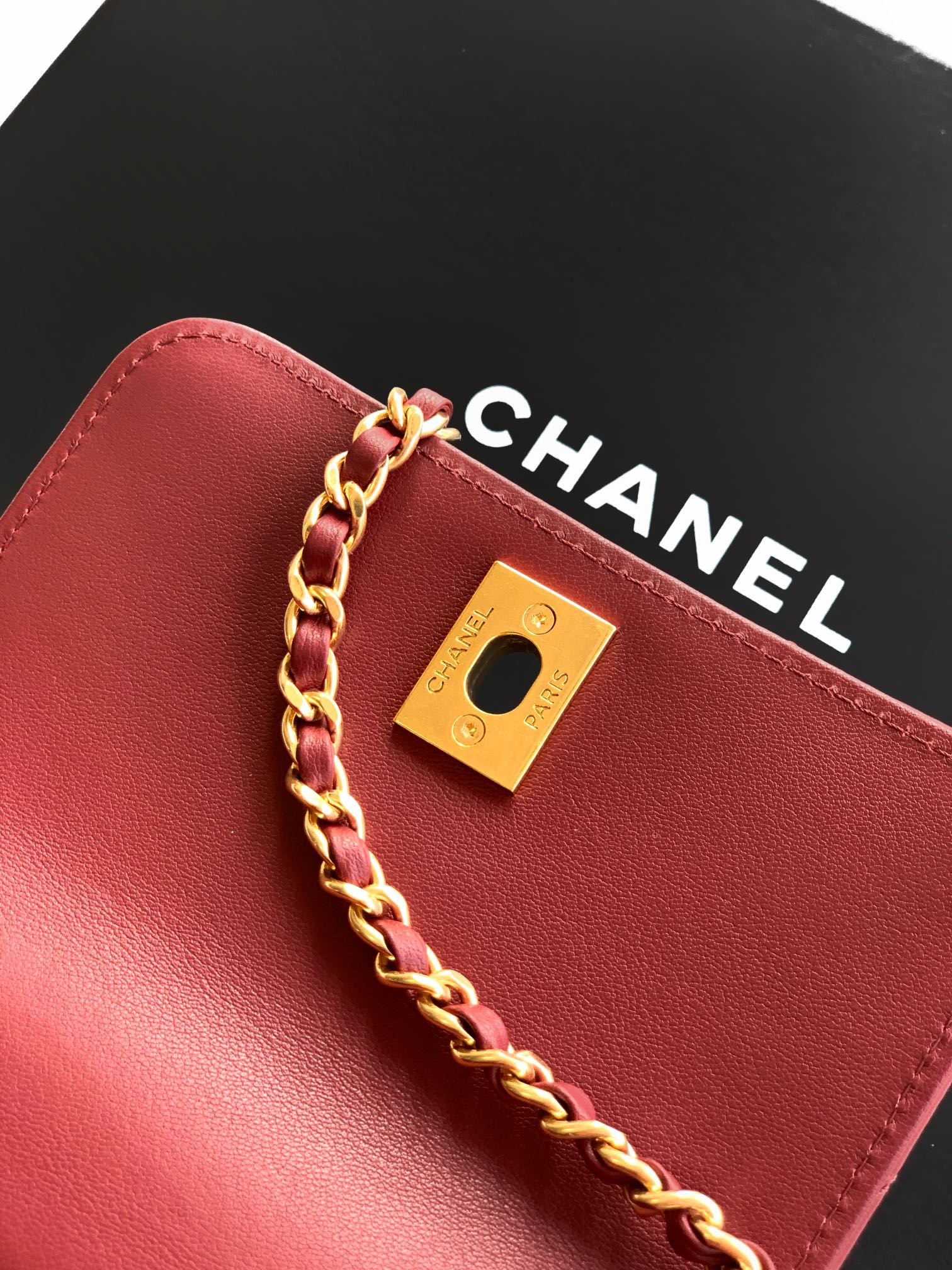 Chanel 一比一 女款 Coco Handle 迷你菱格手提包 紅色 小香風款| 9 Chanel 一比一 女款 Coco Handle 迷你菱格手提包 紅色 小香風款