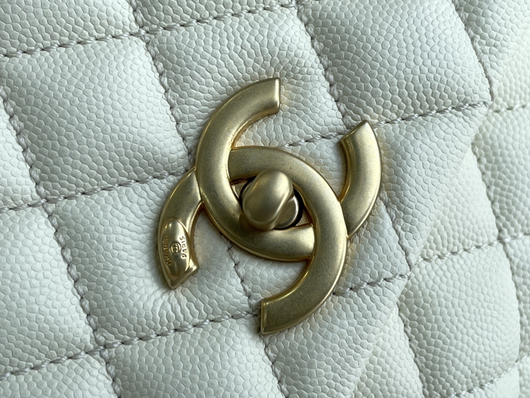 Chanel A貨 女款 Coco Handle 小號菱格手提包 白色 經典氣質款| 11 Chanel A貨 女款 Coco Handle 小號菱格手提包 白色 經典氣質款