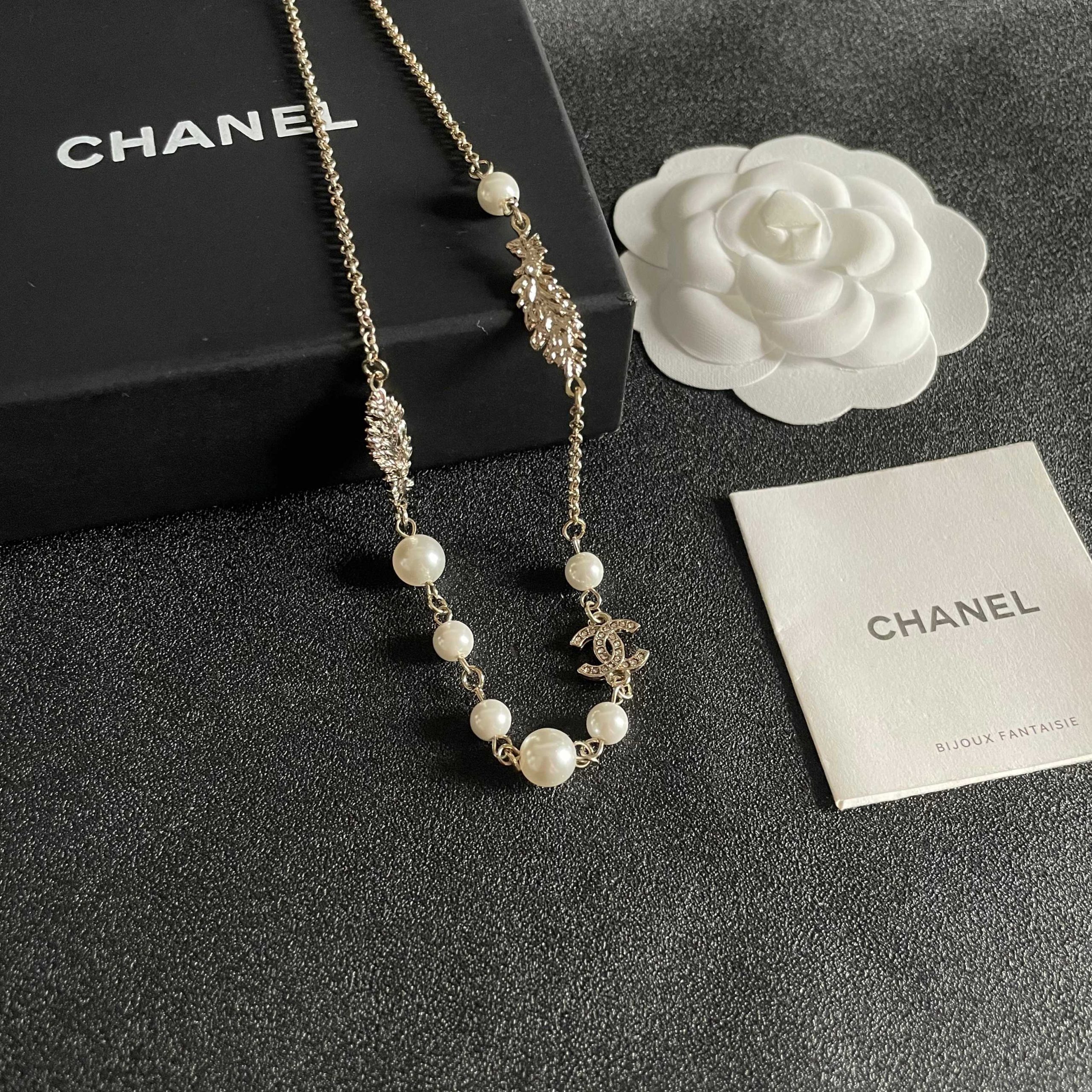 Chanel 一比一珍珠雙C項鍊 女款優雅氣質鎖骨鍊 百搭款| 10 Chanel 一比一珍珠雙C項鍊 女款優雅氣質鎖骨鍊 百搭款
