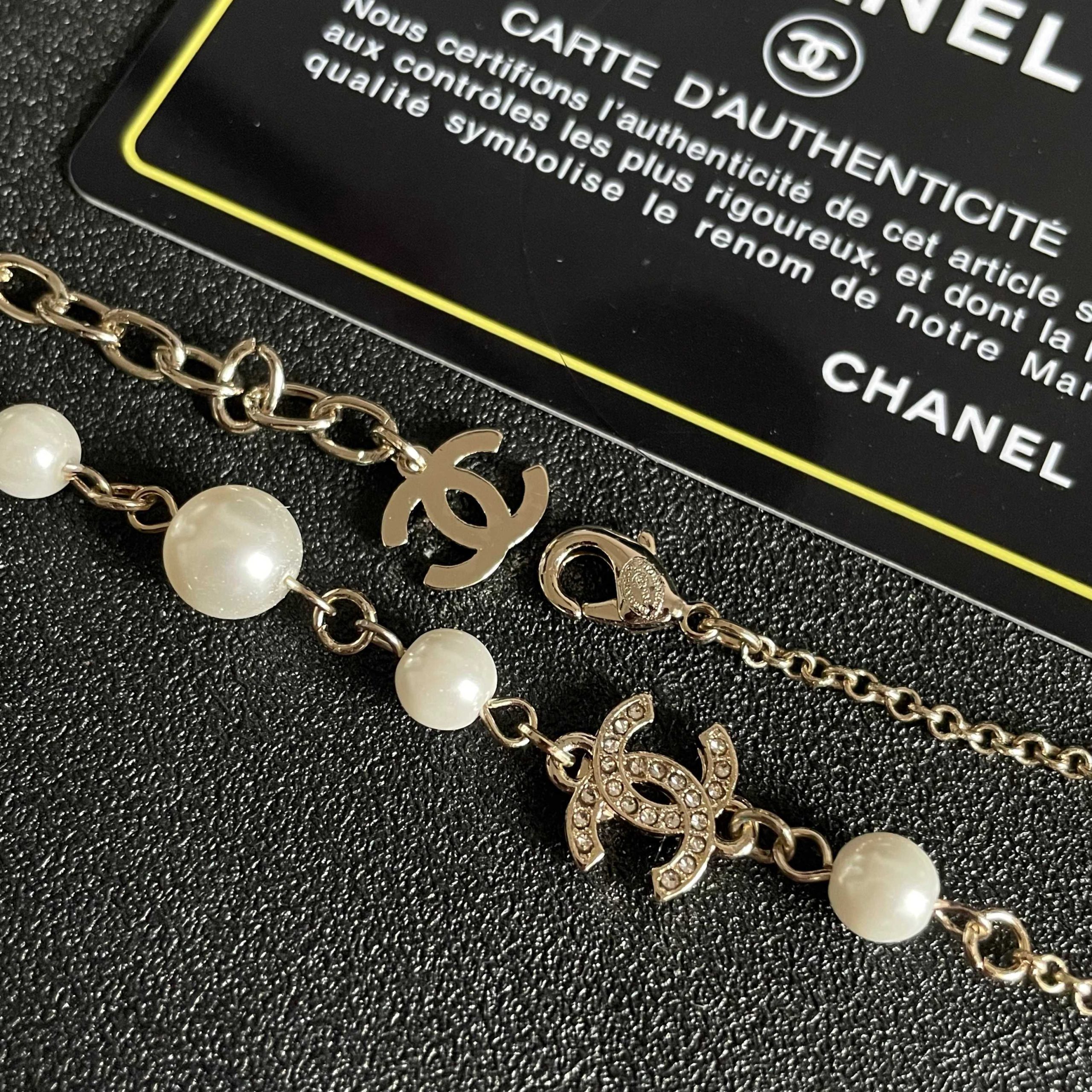 Chanel 一比一珍珠雙C項鍊 女款優雅氣質鎖骨鍊 百搭款| 9 Chanel 一比一珍珠雙C項鍊 女款優雅氣質鎖骨鍊 百搭款