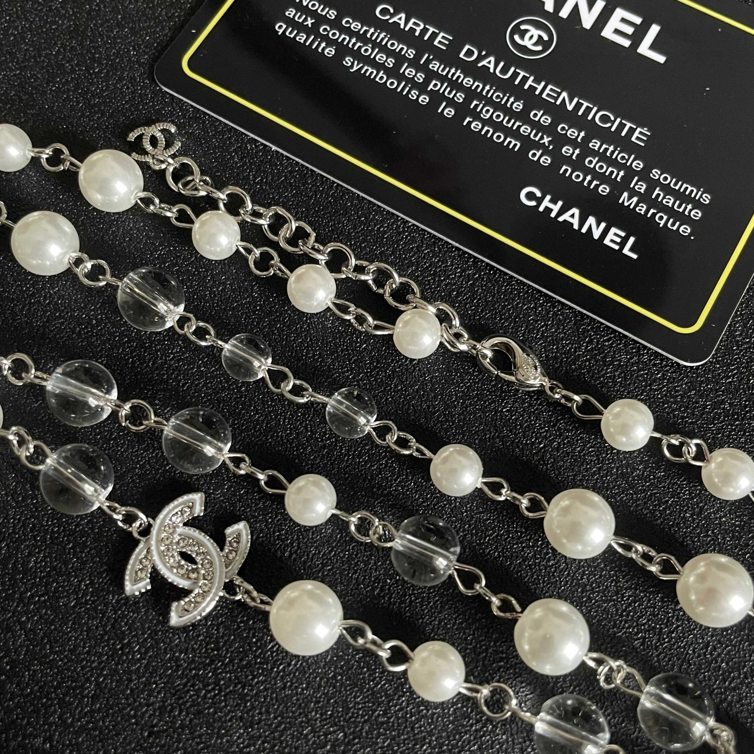 Chanel 高仿雙層珍珠雙C項鍊 女款疊戴設計氣質百搭| 9 Chanel 高仿雙層珍珠雙C項鍊 女款疊戴設計氣質百搭