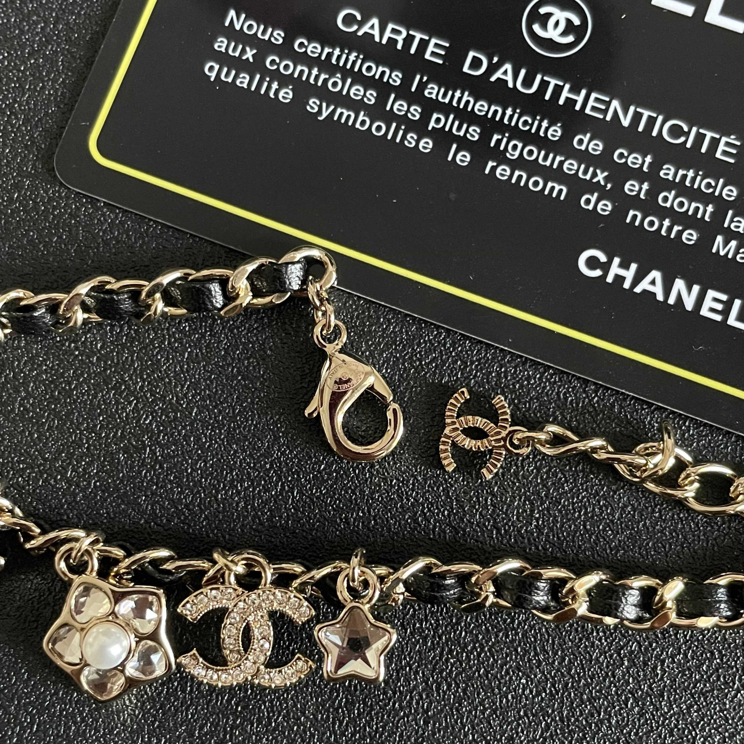 Chanel雙C吊飾手鍊 鏈條拼接氣質時尚手環| 8 Chanel雙C吊飾手鍊 鏈條拼接氣質時尚手環