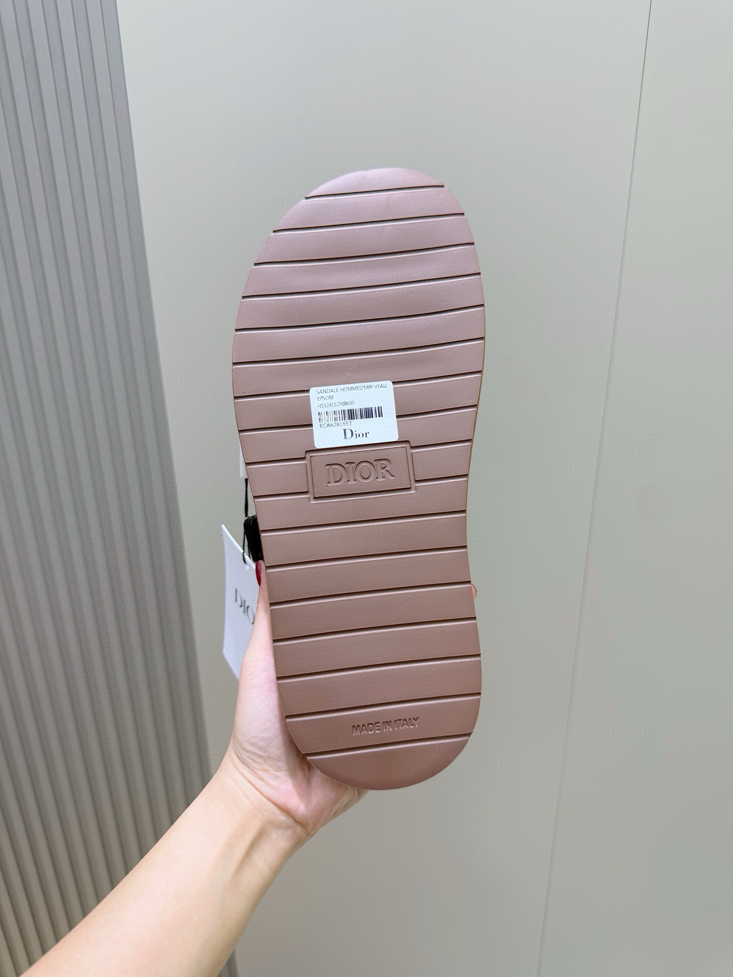 Dior A貨 男款棕色緹花拖鞋 雙帶設計休閒百搭款| 8 Dior A貨 男款棕色緹花拖鞋 雙帶設計休閒百搭款