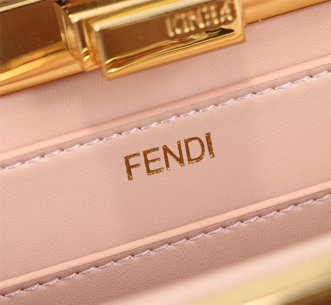FENDI 高仿 女款 Peekaboo 手提包 黑色 經典極簡 百搭時尚款
