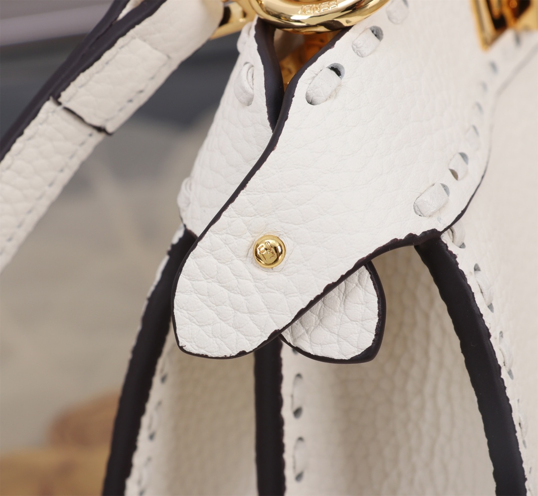 FENDI 原單 女款 Peekaboo 迷你手提包 白色 清新氣質 輕奢款| 12 FENDI 原單 女款 Peekaboo 迷你手提包 白色 清新氣質 輕奢款