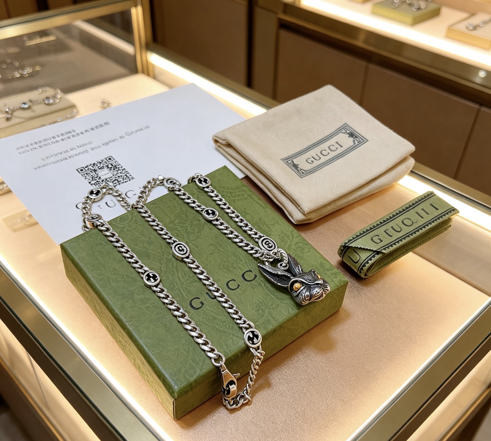 Gucci原單個性吊墜項鍊 動物造型設計潮流時尚飾品| 14 Gucci原單個性吊墜項鍊 動物造型設計潮流時尚飾品