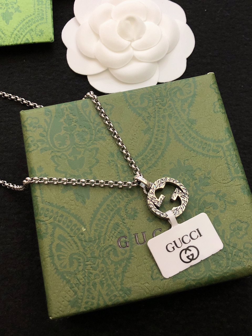 Gucci原單經典GG吊墜項鍊 復古雕刻設計高級精品飾品| 9 Gucci原單經典GG吊墜項鍊 復古雕刻設計高級精品飾品