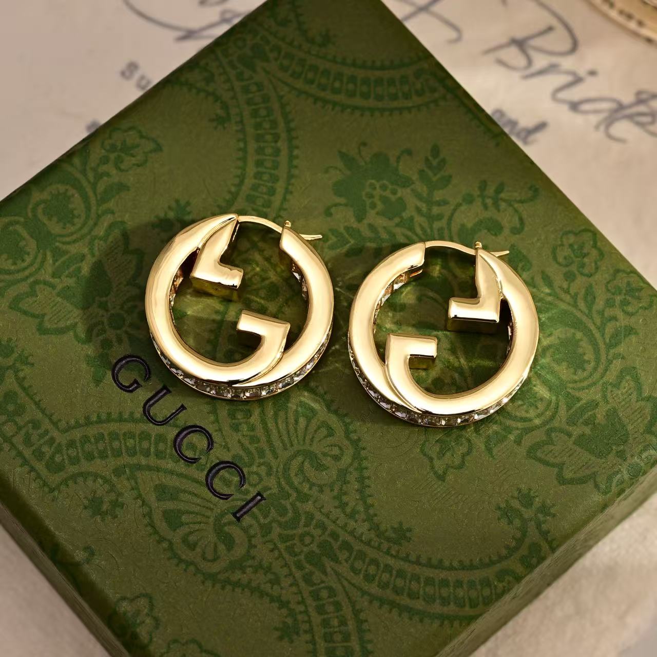 Gucci原單雙G時尚耳釘 簡約高端百搭飾品| 10 Gucci原單雙G時尚耳釘 簡約高端百搭飾品