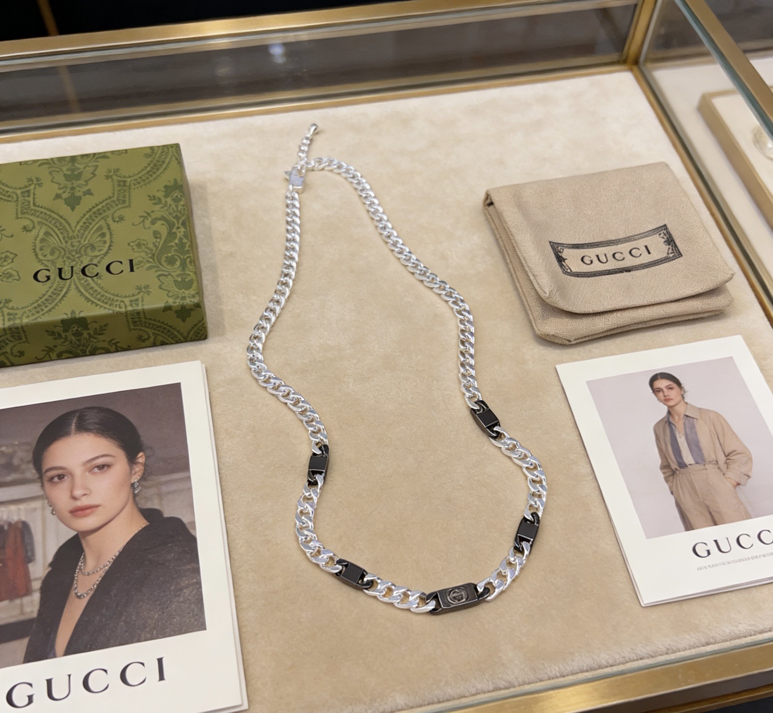 GUCCI 高仿蛇骨鏈條項鍊 金屬簡約潮流款| 11 GUCCI 高仿蛇骨鏈條項鍊 金屬簡約潮流款