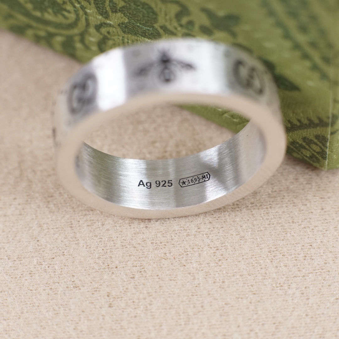 GUCCI 原單蜜蜂雙G對戒 復古雕刻情侶戒指 潮流飾品| 8 GUCCI 原單蜜蜂雙G對戒 復古雕刻情侶戒指 潮流飾品