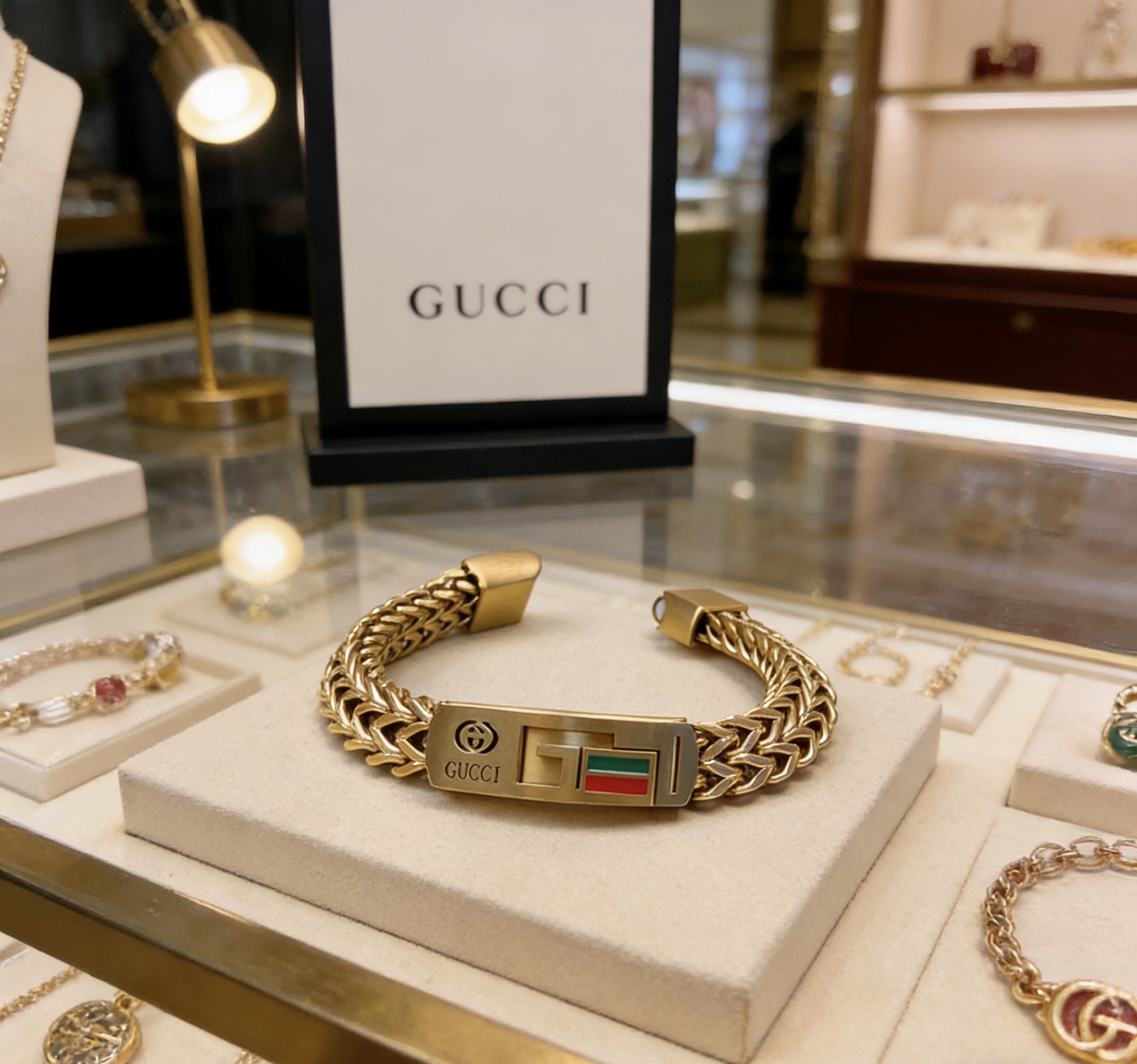 GUCCI一比一復刻雙G金屬編織手鏈 潮流百搭設計款| 10 GUCCI一比一復刻雙G金屬編織手鏈 潮流百搭設計款