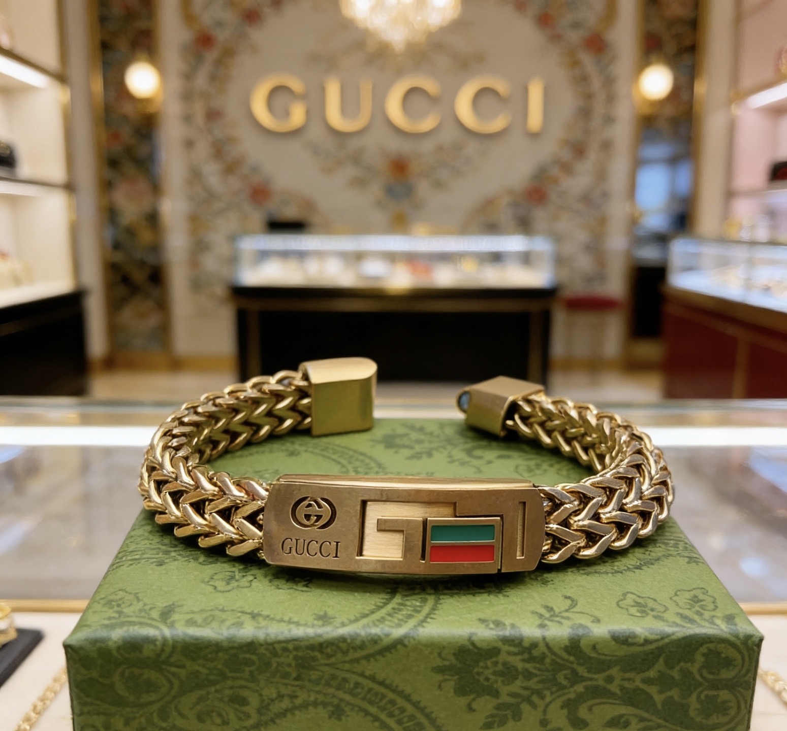 GUCCI一比一復刻雙G金屬編織手鏈 潮流百搭設計款| 8 GUCCI一比一復刻雙G金屬編織手鏈 潮流百搭設計款
