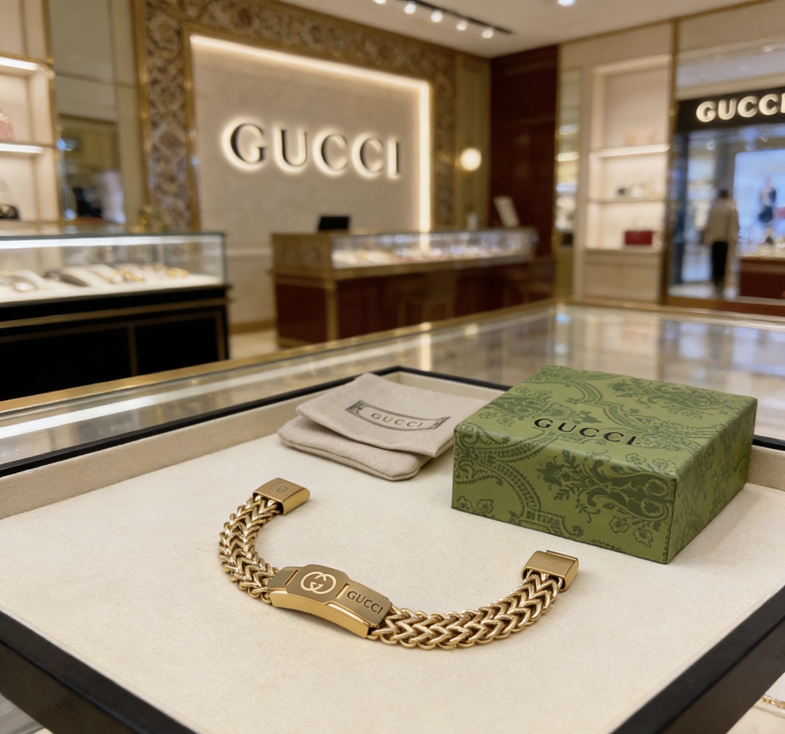GUCCI原單雙G浮雕經典金屬手鏈 高端復古潮流款| 13 GUCCI原單雙G浮雕經典金屬手鏈 高端復古潮流款