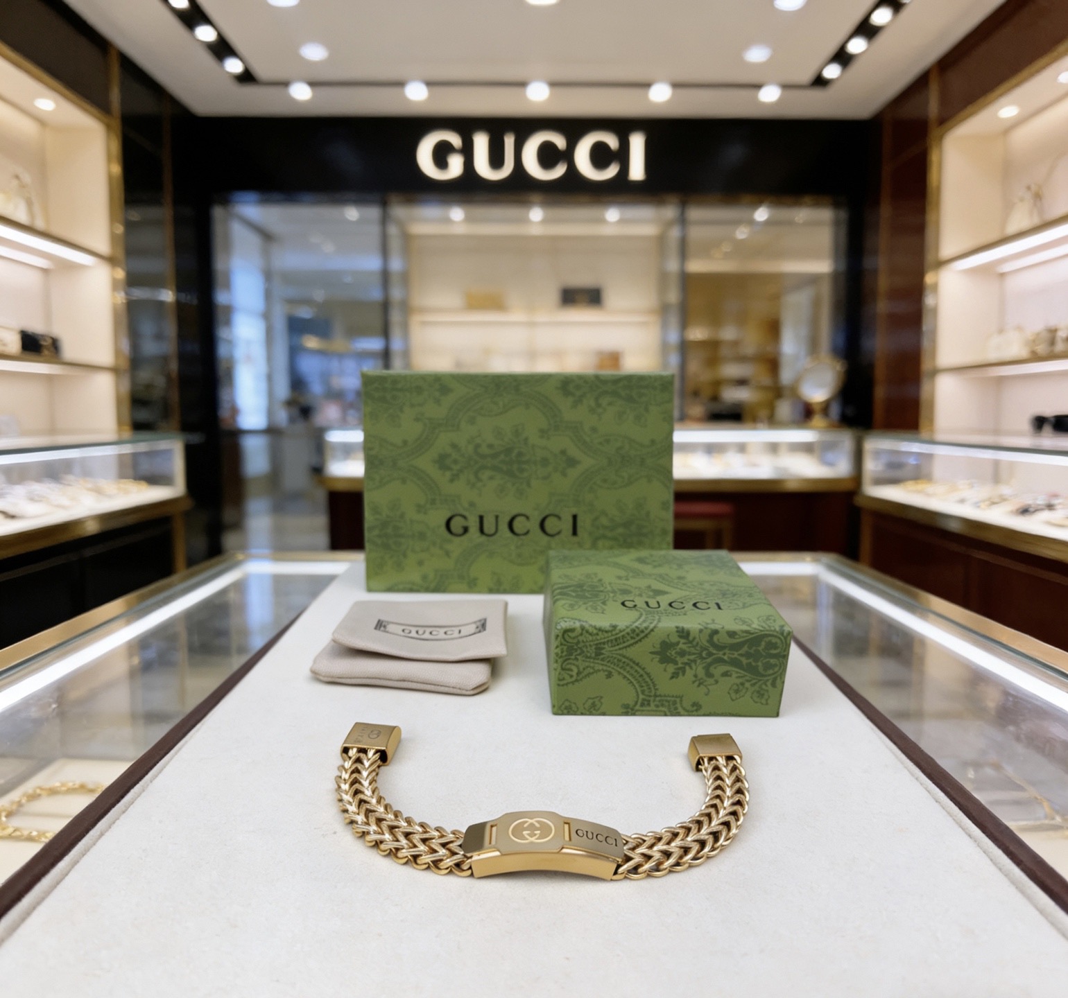 GUCCI原單雙G浮雕經典金屬手鏈 高端復古潮流款| 11 GUCCI原單雙G浮雕經典金屬手鏈 高端復古潮流款