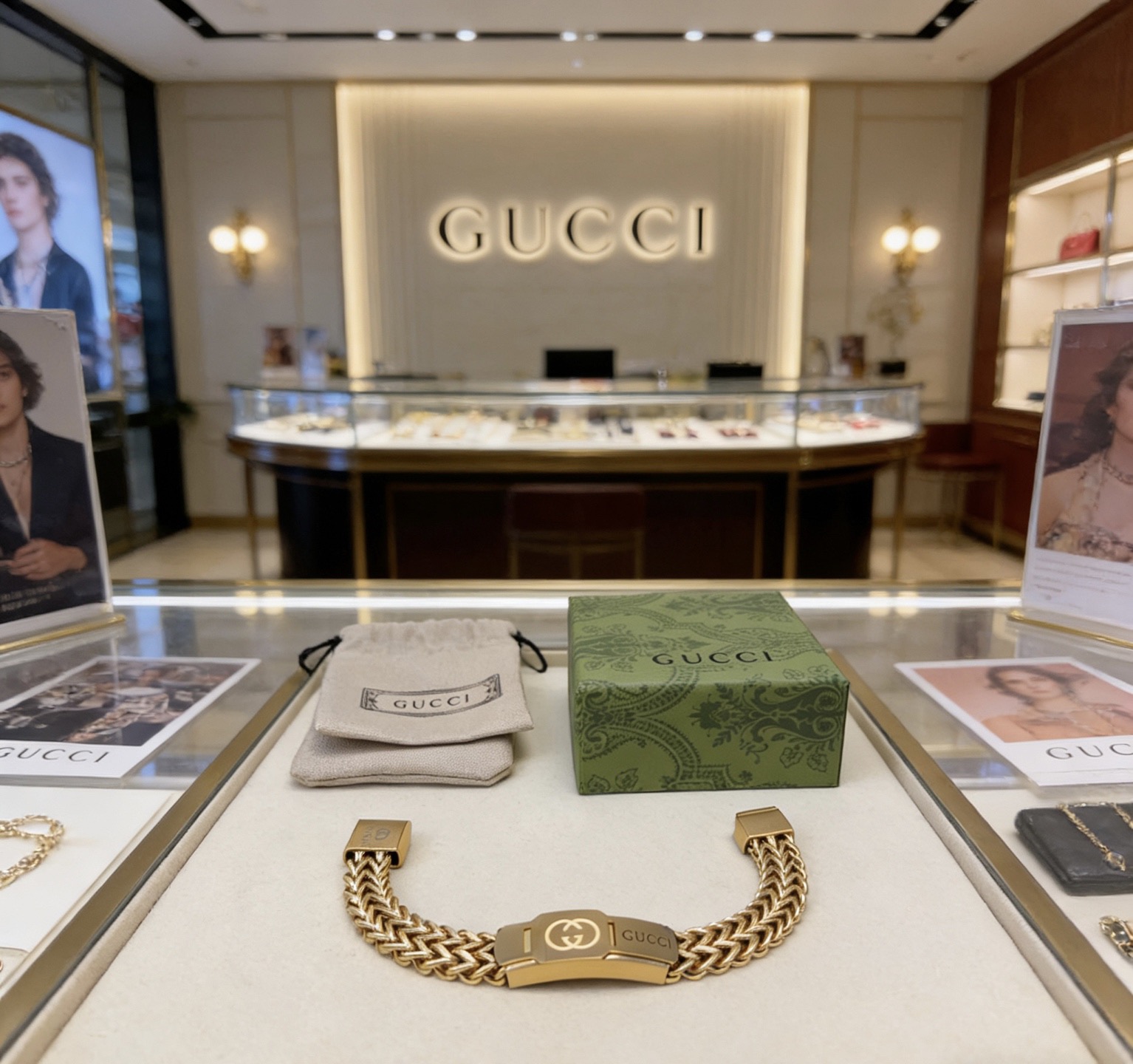 GUCCI原單雙G浮雕經典金屬手鏈 高端復古潮流款| 8 GUCCI原單雙G浮雕經典金屬手鏈 高端復古潮流款