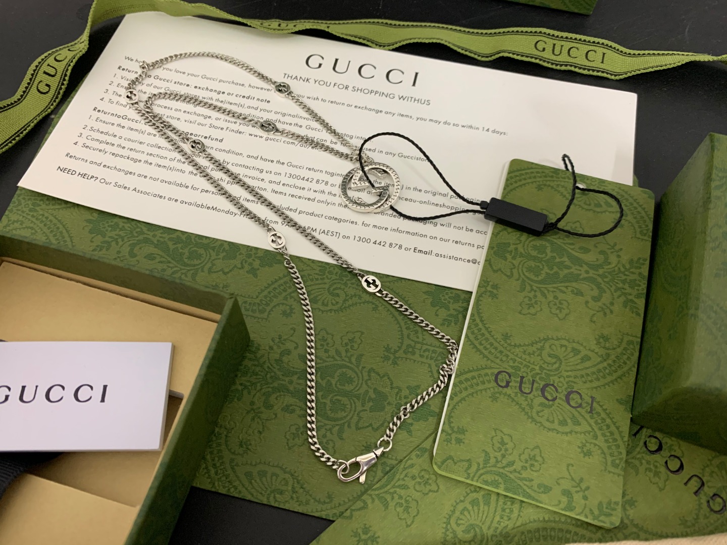 GUCCI一比一雙G細鏈圓環項鍊 簡約時尚款| 6 GUCCI一比一雙G細鏈圓環項鍊 簡約時尚款