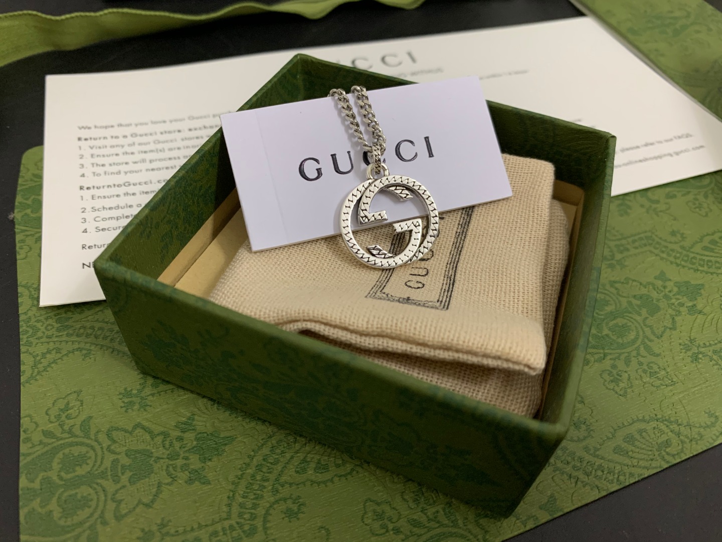 GUCCI一比一雙G細鏈圓環項鍊 簡約時尚款| 11 GUCCI一比一雙G細鏈圓環項鍊 簡約時尚款