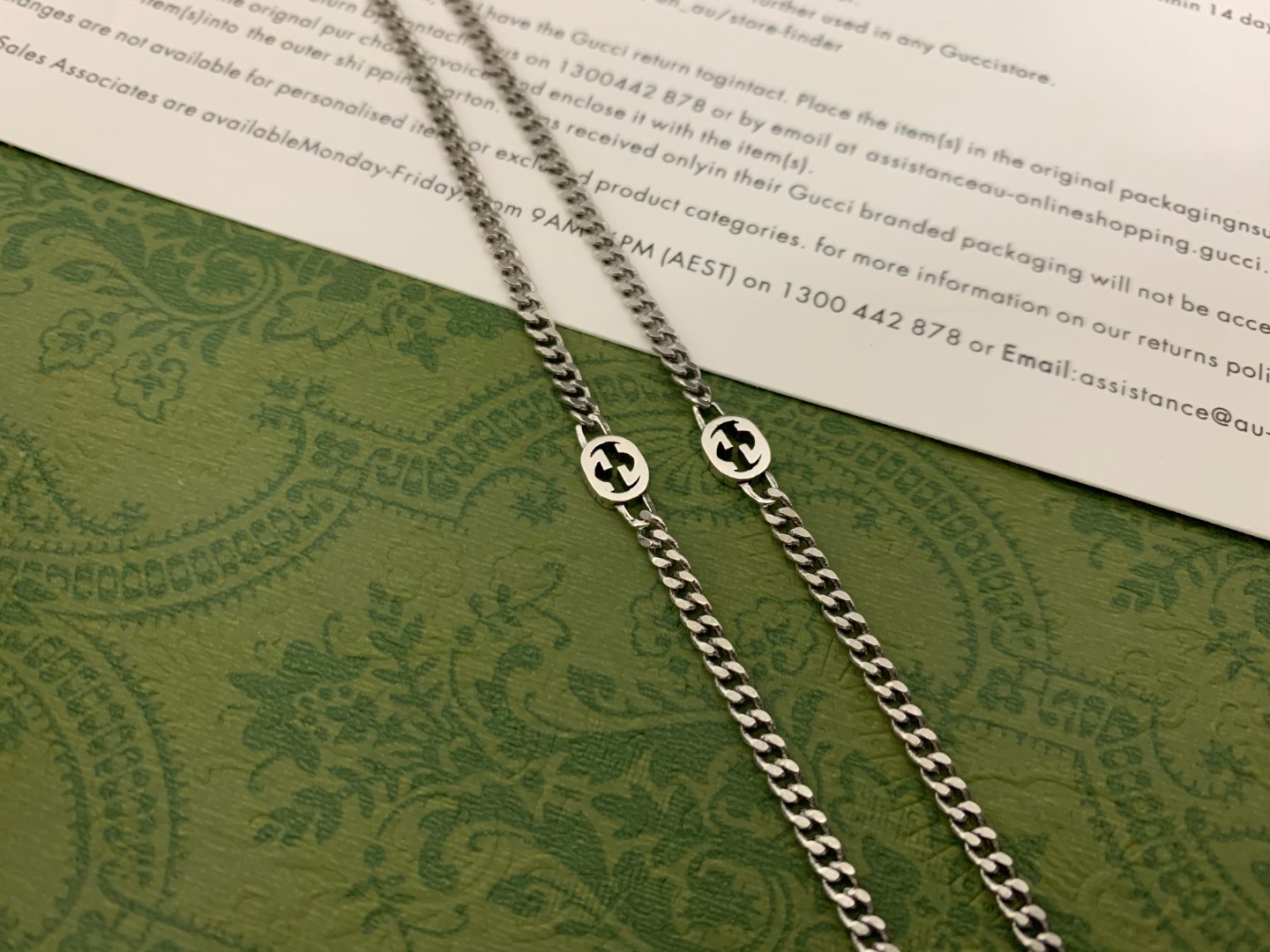 GUCCI一比一雙G細鏈圓環項鍊 簡約時尚款| 10 GUCCI一比一雙G細鏈圓環項鍊 簡約時尚款