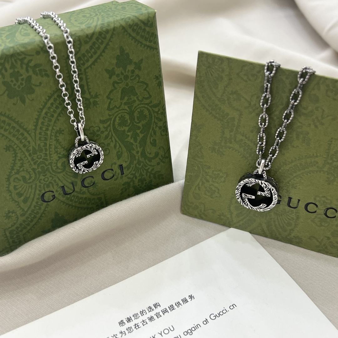 Gucci高仿雙G復古銀飾項鍊 男女同款經典Logo設計| 12 Gucci高仿雙G復古銀飾項鍊 男女同款經典Logo設計