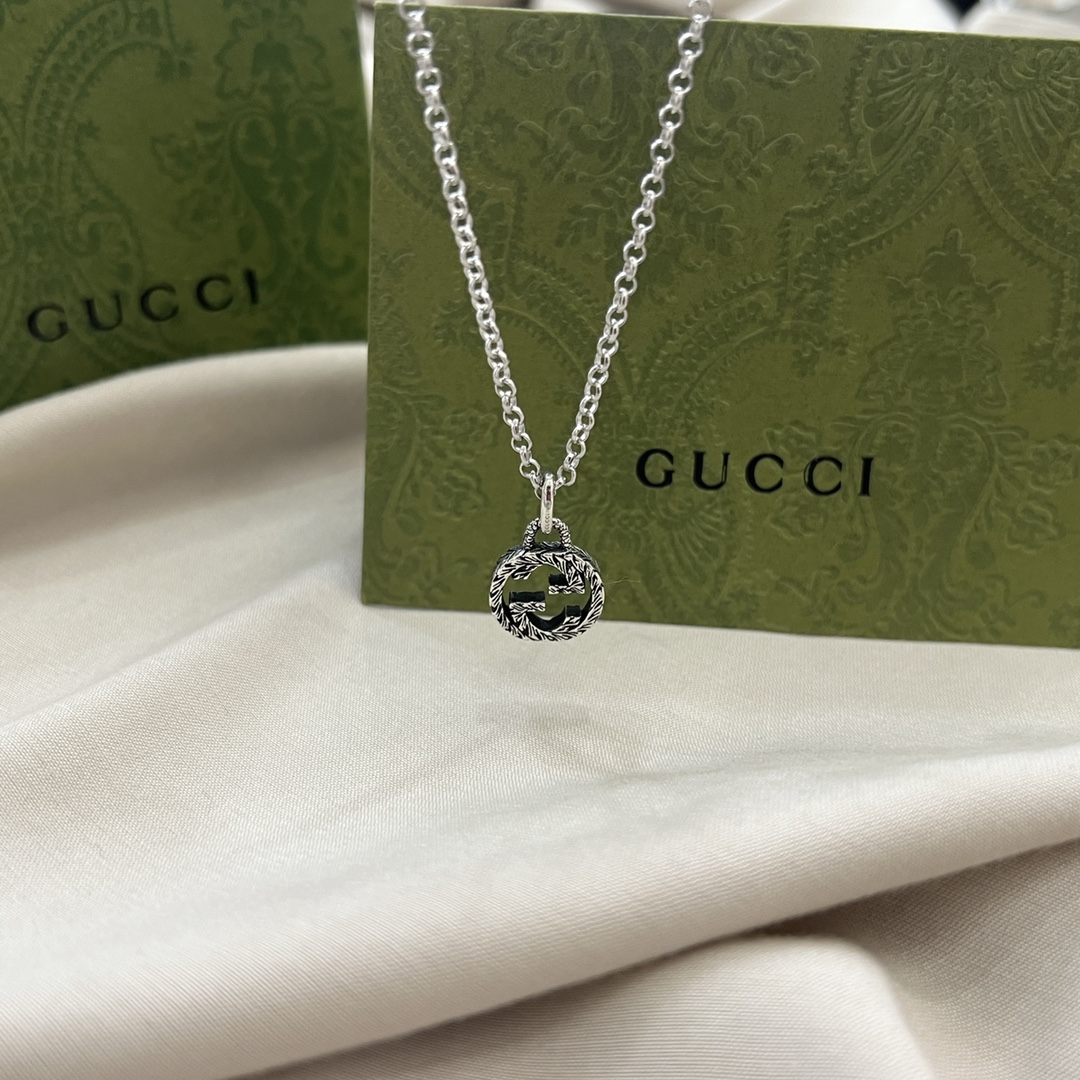 Gucci高仿雙G復古銀飾項鍊 男女同款經典Logo設計| 9 Gucci高仿雙G復古銀飾項鍊 男女同款經典Logo設計