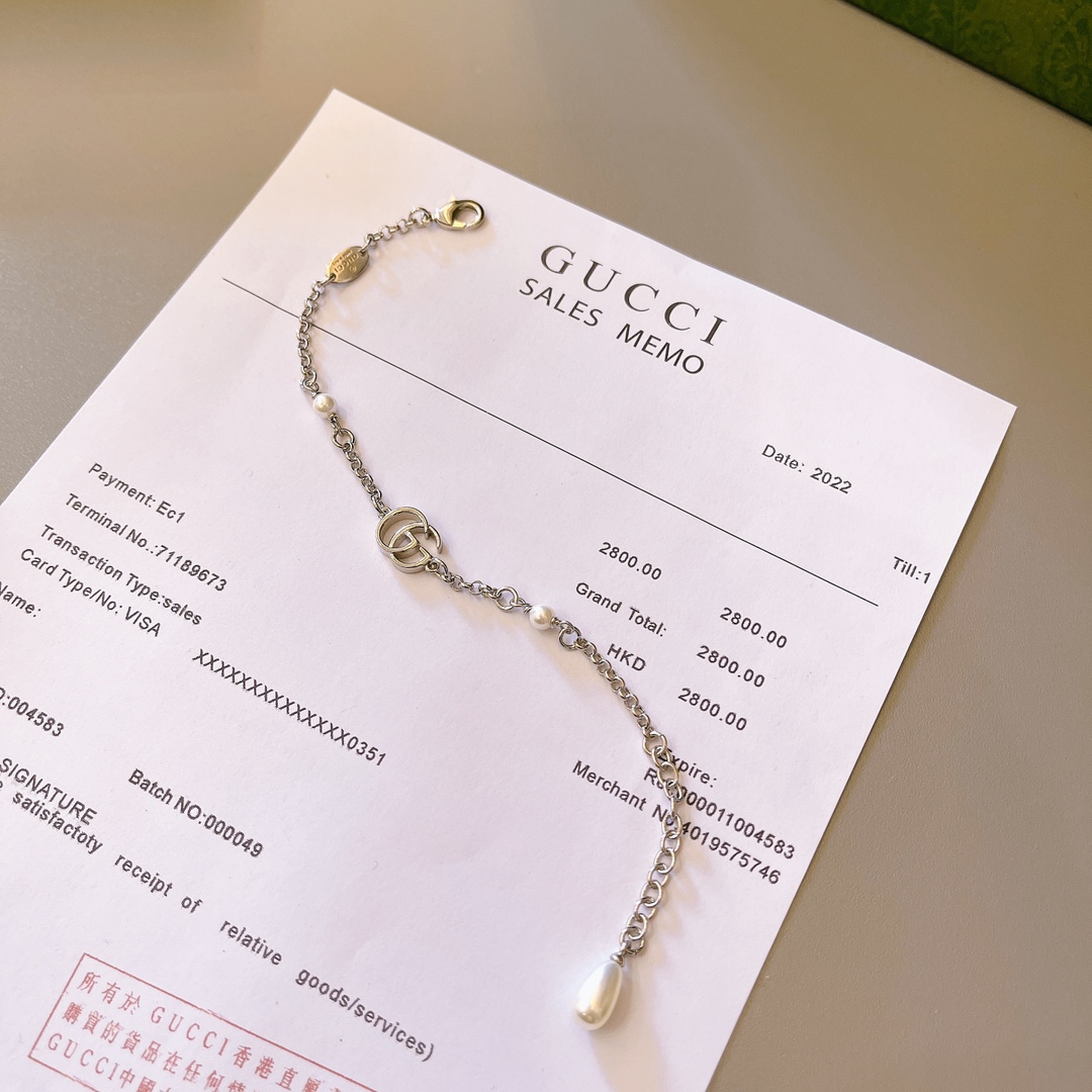 Gucci一比一珍珠雙G手鍊 女款輕奢氣質百搭設計| 10 Gucci一比一珍珠雙G手鍊 女款輕奢氣質百搭設計