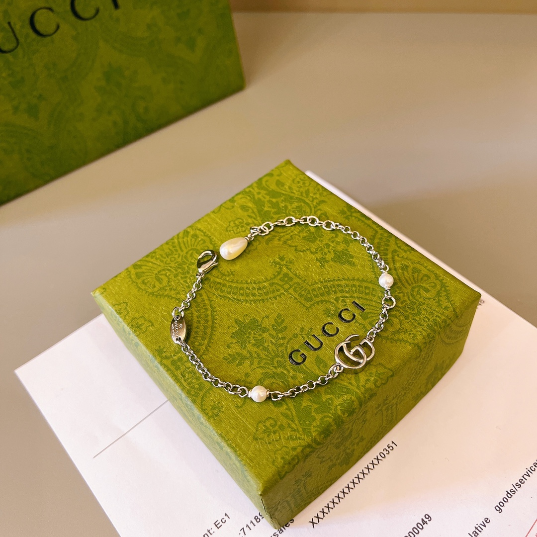 Gucci一比一珍珠雙G手鍊 女款輕奢氣質百搭設計| 9 Gucci一比一珍珠雙G手鍊 女款輕奢氣質百搭設計