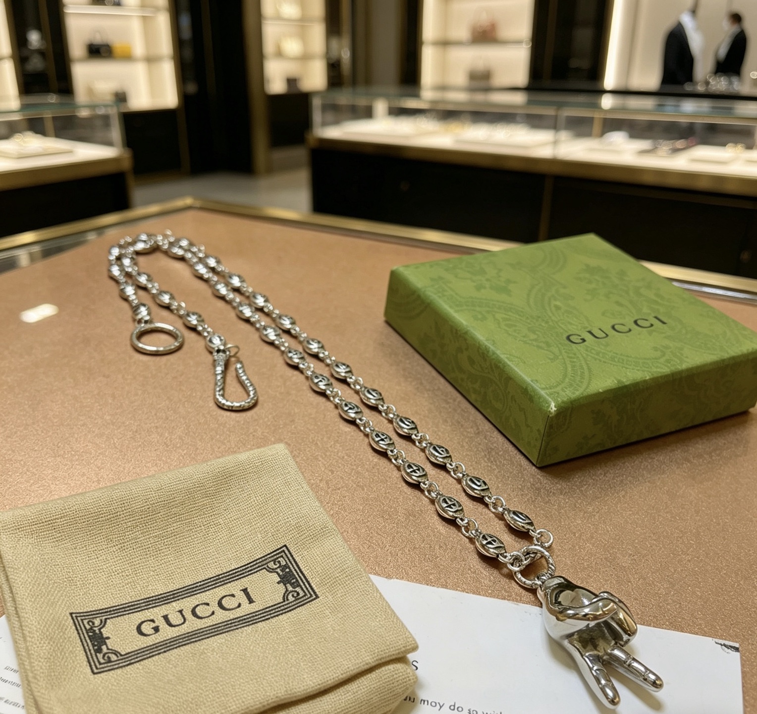 Gucci一比一多圈鏈條吊墜項鍊 個性復古設計款| 8 Gucci一比一多圈鏈條吊墜項鍊 個性復古設計款