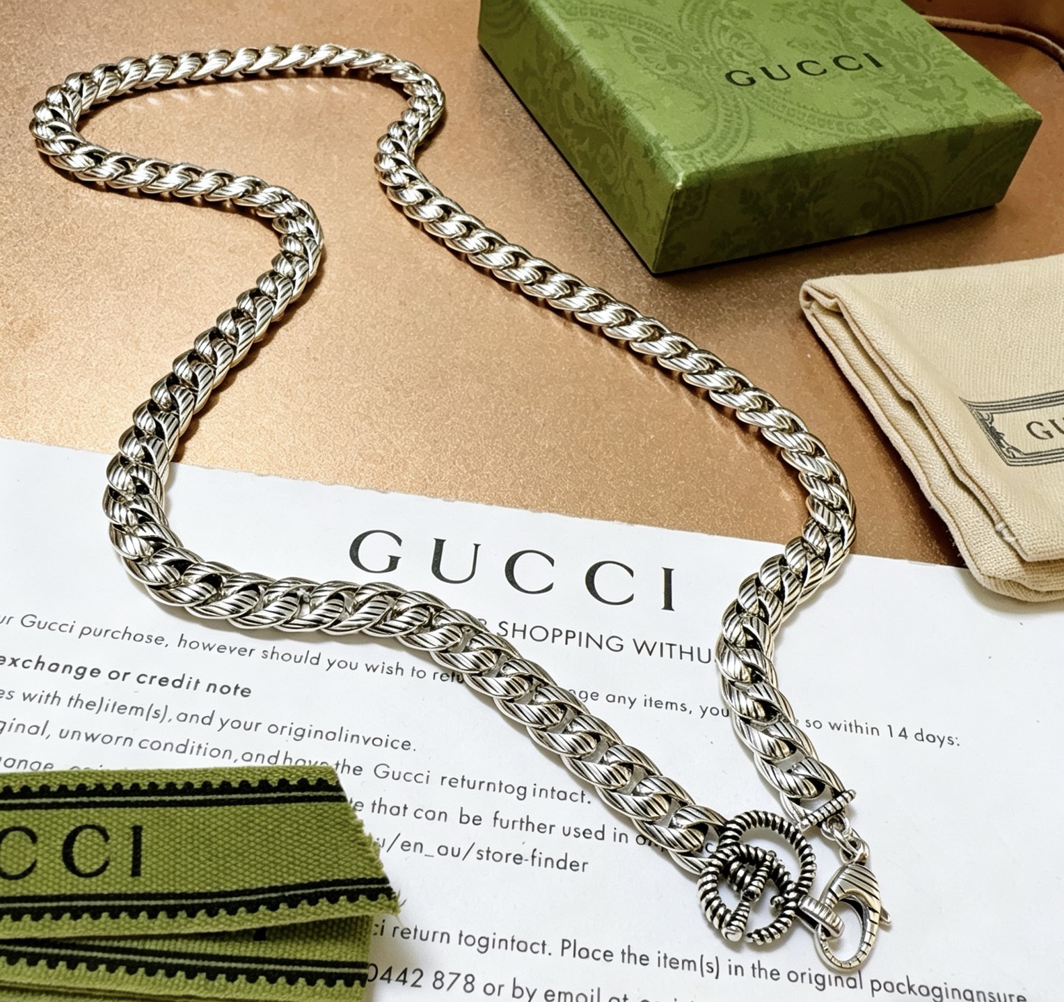 Gucci高仿粗鏈項鍊 男士重工金屬潮流設計| 14 Gucci高仿粗鏈項鍊 男士重工金屬潮流設計