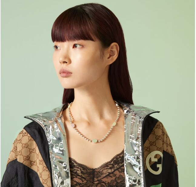 Gucci原單彩色雙G珠鏈長項鏈 潮流設計精品款| 7 Gucci原單彩色雙G珠鏈長項鏈 潮流設計精品款