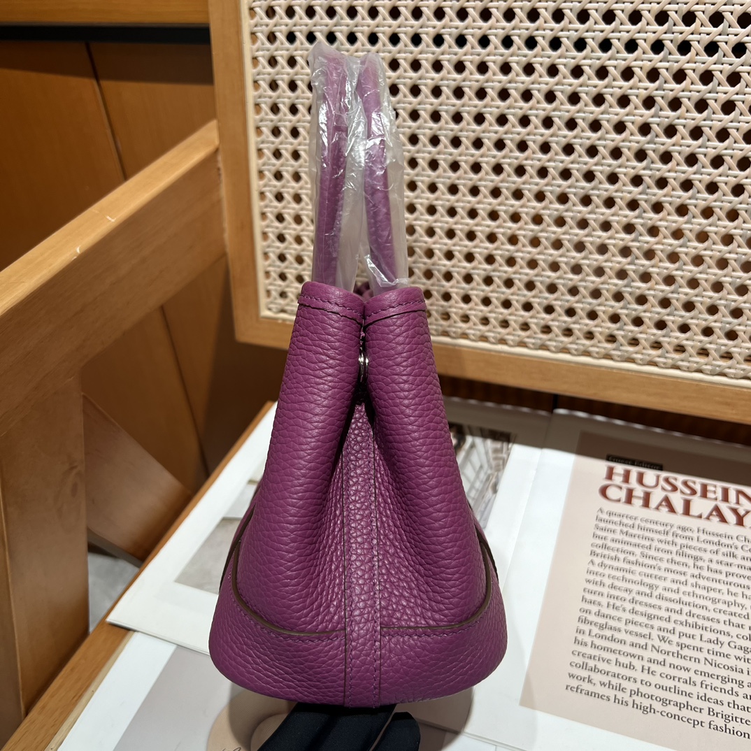 原單Hermes Garden Party手提包 高端荔枝纹牛皮 紫色托特包| 14 原單Hermes Garden Party手提包 高端荔枝纹牛皮 紫色托特包