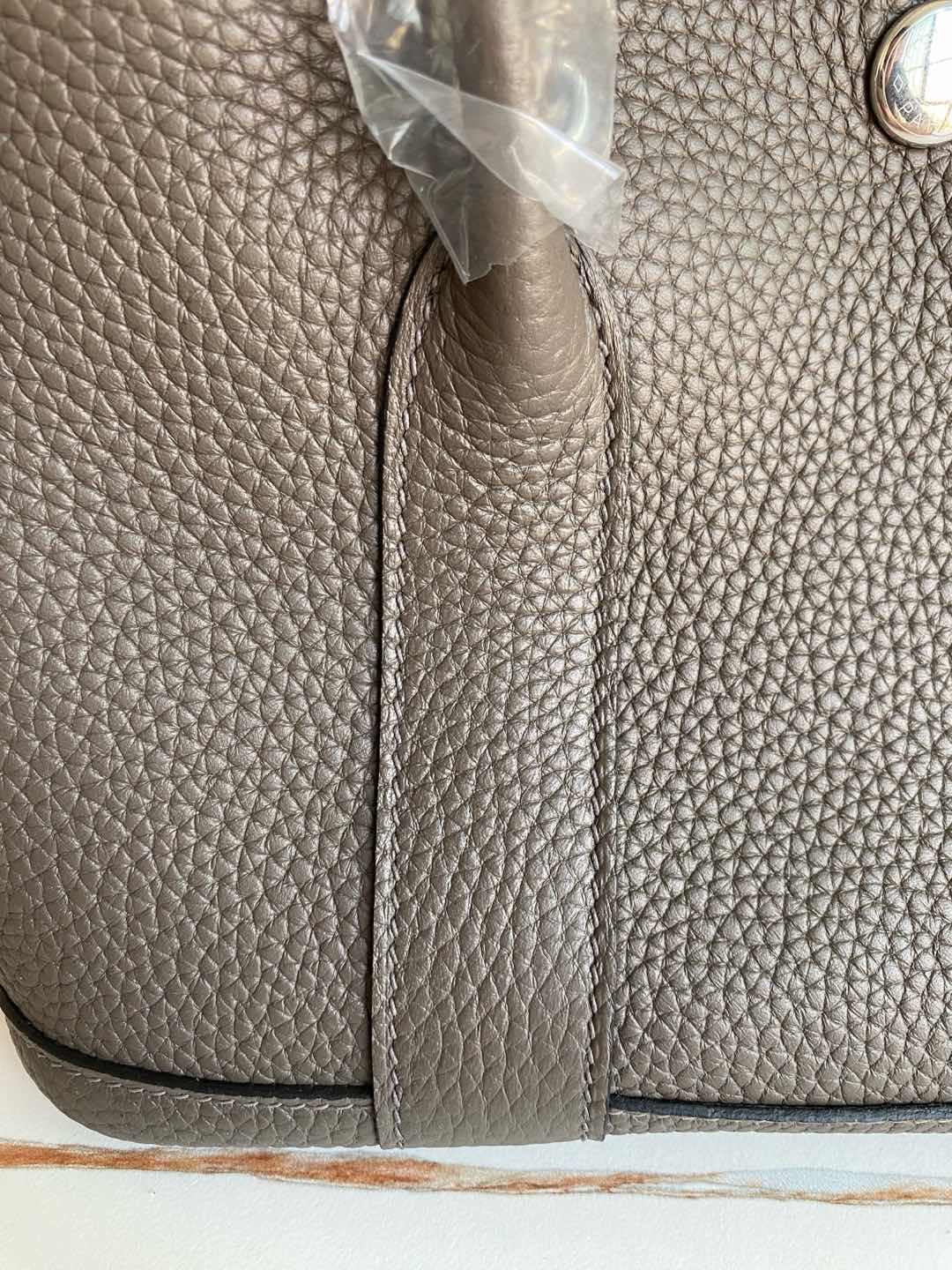 Hermes A貨Garden Party托特包 灰色牛皮手提包 高仿精品| 12 Hermes A貨Garden Party托特包 灰色牛皮手提包 高仿精品