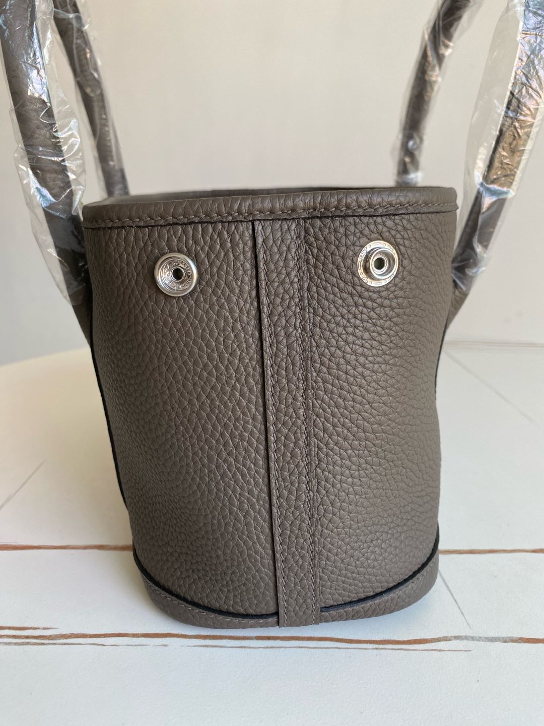Hermes A貨Garden Party托特包 灰色牛皮手提包 高仿精品| 10 Hermes A貨Garden Party托特包 灰色牛皮手提包 高仿精品