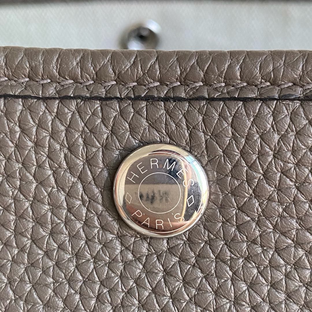 Hermes A貨Garden Party托特包 灰色牛皮手提包 高仿精品| 8 Hermes A貨Garden Party托特包 灰色牛皮手提包 高仿精品