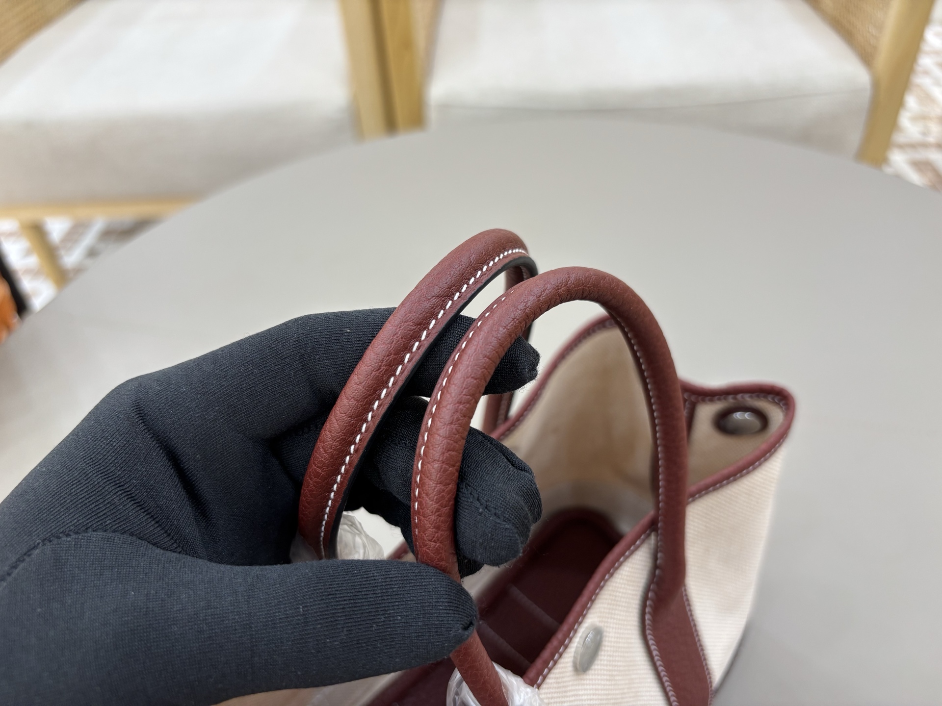 Hermès 高仿 女款 Garden Party 托特包 帆布拼皮 百搭通勤風| 7 Hermès 高仿 女款 Garden Party 托特包 帆布拼皮 百搭通勤風